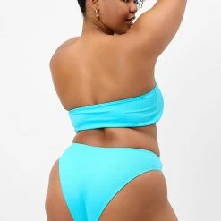 Frankies Bikinis Swimwear Anne High Waisted Plisse Bottom