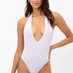 Frankies Bikinis Paulina Checkered One Piece