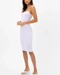 Frankies Bikinis Quinn Checkered Jacquard Dress