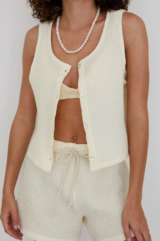 DONNI Waffle Vest CLOTHING 3 DONNI Waffle Vest CLOTHING