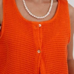 DONNI CLOTHING Waffle Vest