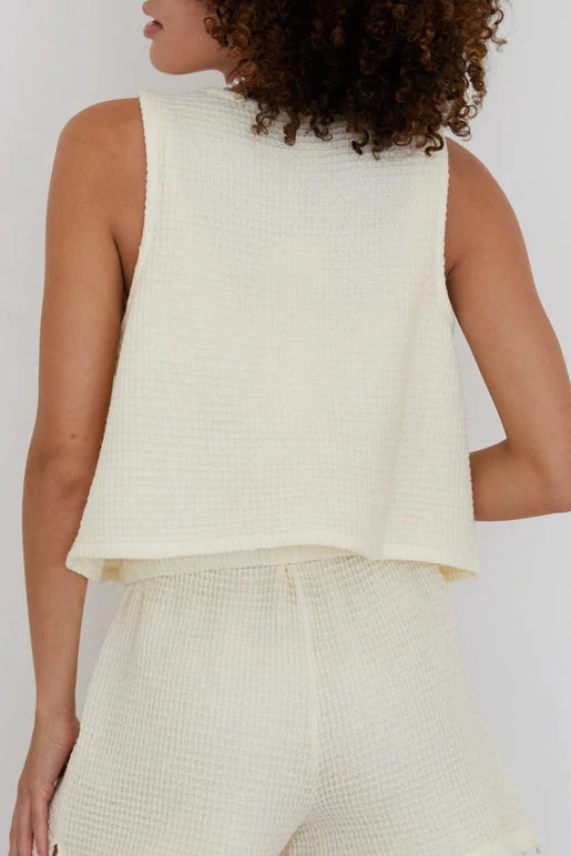 DONNI Waffle Vest CLOTHING 4 DONNI Waffle Vest CLOTHING