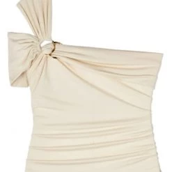 Jonathan Simkhai Soraya Matte Jersey Asymmetric Draped Top CLOTHING