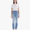 MOTHER High Waisted Rider Ankle - Kiss And Make Up Again Denim