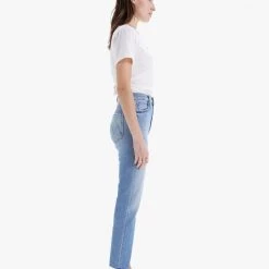MOTHER High Waisted Rider Ankle - Kiss And Make Up Again Denim
