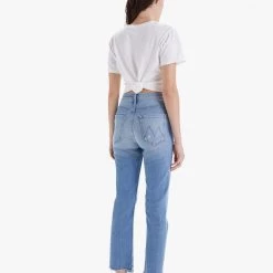 MOTHER High Waisted Rider Ankle - Kiss And Make Up Again Denim