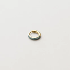 Maria Black ACCESSORIES Kate Ocean Glitter Huggie Gold