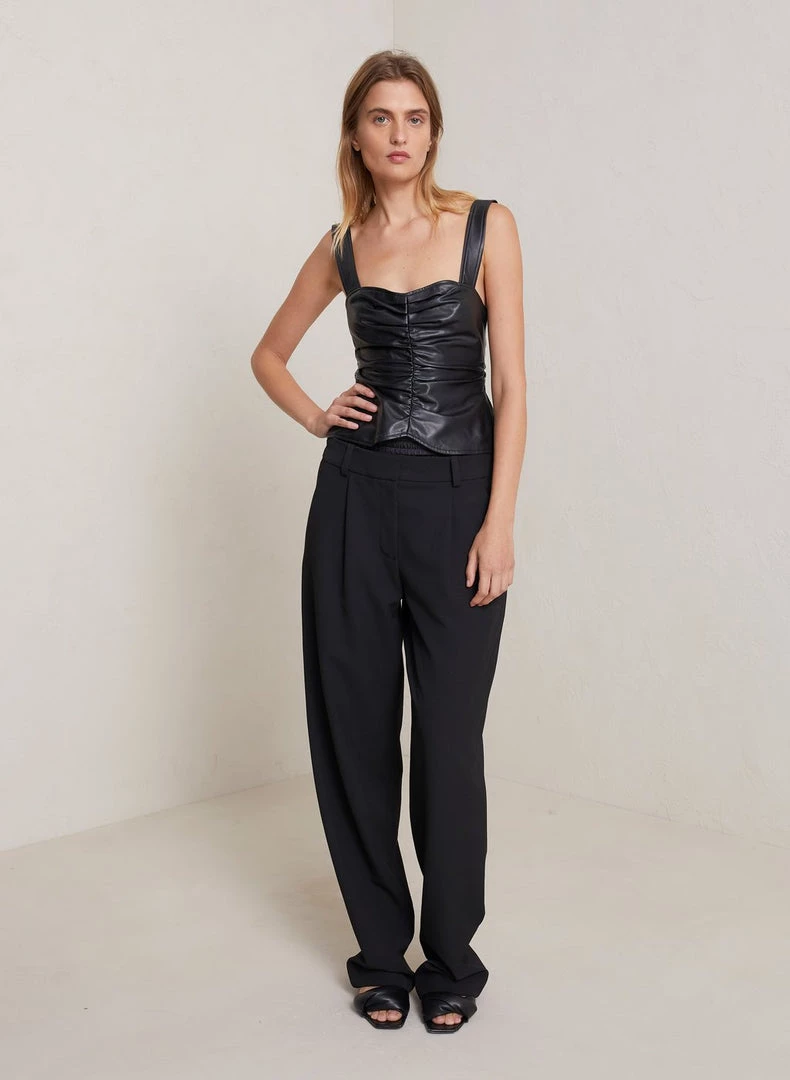 A.L.C. Lauryn II Vegan Leather Top CLOTHING 3 A.L.C. Lauryn II Vegan Leather Top CLOTHING