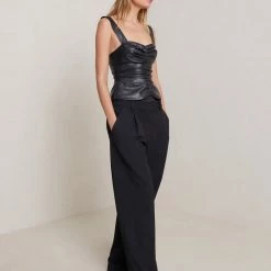 A.L.C. Lauryn II Vegan Leather Top CLOTHING 9 A.L.C. Lauryn II Vegan Leather Top CLOTHING