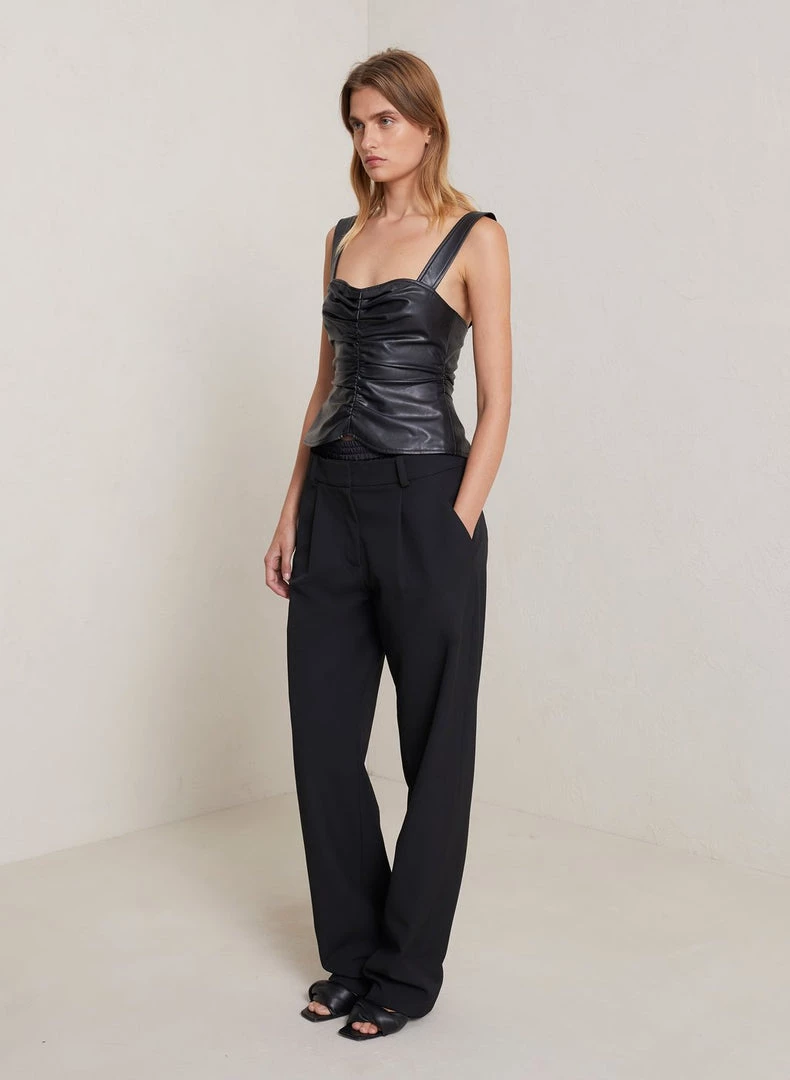 A.L.C. Lauryn II Vegan Leather Top CLOTHING 4 A.L.C. Lauryn II Vegan Leather Top CLOTHING