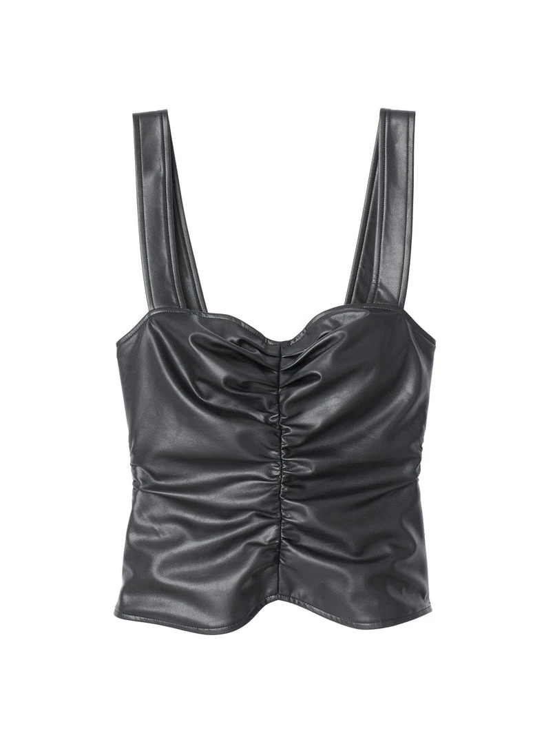 A.L.C. Lauryn II Vegan Leather Top CLOTHING 7 A.L.C. Lauryn II Vegan Leather Top CLOTHING