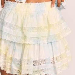 LoveShackFancy Ruffle Mini Skirt