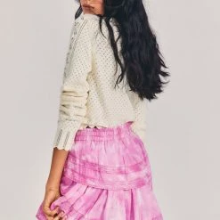 LoveShackFancy Ruffle Mini Skirt CLOTHING