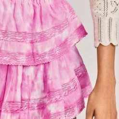 LoveShackFancy Ruffle Mini Skirt CLOTHING