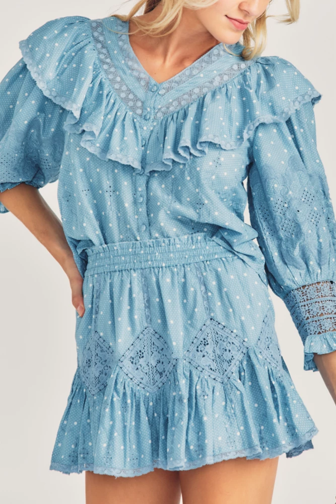 LoveShackFancy CLOTHING Adia Skirt 3 LoveShackFancy CLOTHING Adia Skirt