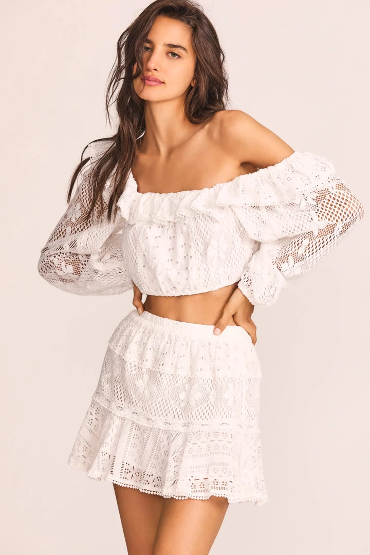 LoveShackFancy Diamond Skirt CLOTHING 3 LoveShackFancy Diamond Skirt CLOTHING