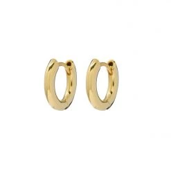 Luv Aj Plain Amalfi Huggies In Gold ACCESSORIES