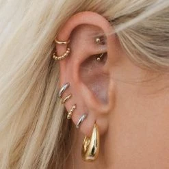 Luv Aj ACCESSORIES Marbella Hoops In Gold