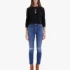 MOTHER Denim High Waisted Looker In Nature Tune Up