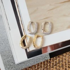 Luv Aj Pave Chain Link Huggies ACCESSORIES