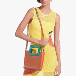 Staud Mini Shirley Leather Tote Bag ACCESSORIES