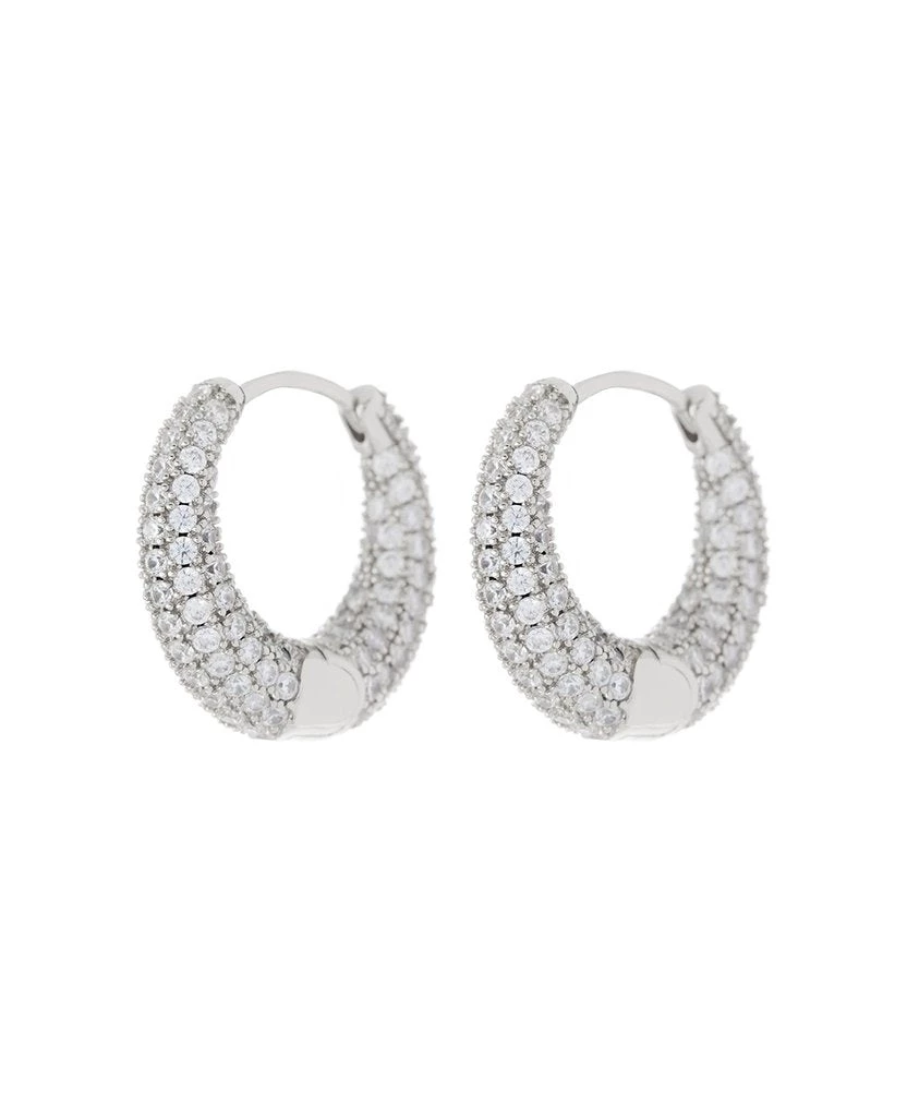 Luv Aj Pave Marbella Silver Hoops ACCESSORIES 3 Luv Aj Pave Marbella Silver Hoops ACCESSORIES