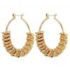 Luv Aj Pave Washer Gold Hoops ACCESSORIES