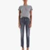 MOTHER Denim High Waisted Rascal Ankle Step Fray