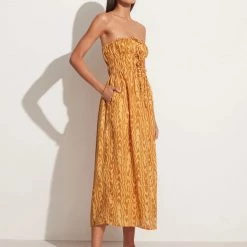 Faithfull The Brand Contessa Midi Dress Dresses