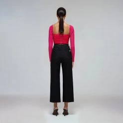 Self-portrait CLOTHING Jersey Cut Out Top