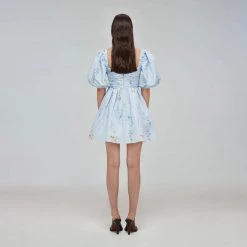 Self-portrait Floral Watercolour Mini Dress Dresses
