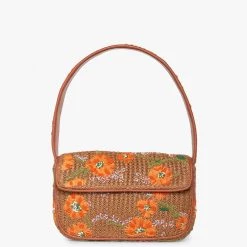 Staud Raffia Tommy Beaded Bag ACCESSORIES