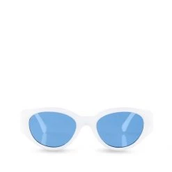 Reality Eyewear Strict Machine Sunglasses In White Blue