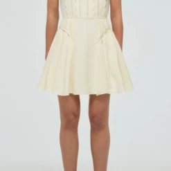 Self-portrait Crepe Scallop Mini Dress Dresses