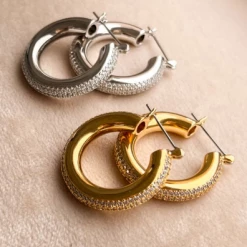 Luv Aj Pave Stripe Baby Amalfi Hoops ACCESSORIES