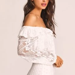 LoveShackFancy Dorabella Crop Top CLOTHING