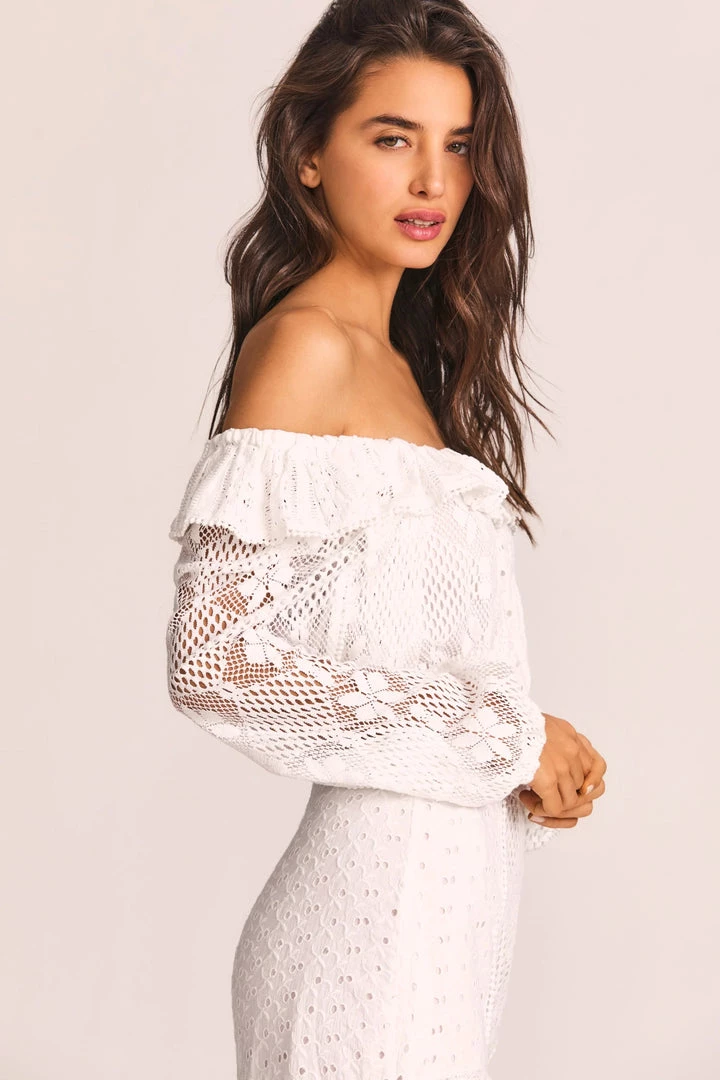 LoveShackFancy Dorabella Crop Top CLOTHING 4 LoveShackFancy Dorabella Crop Top CLOTHING