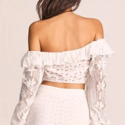 LoveShackFancy Dorabella Crop Top CLOTHING 13 LoveShackFancy Dorabella Crop Top CLOTHING