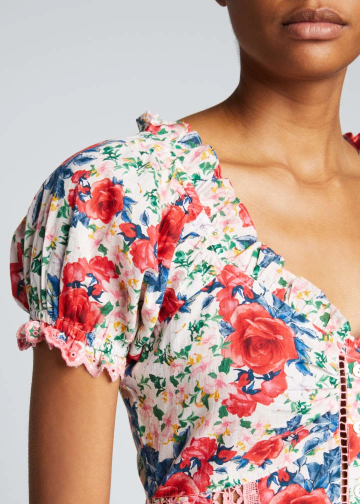 LoveShackFancy Tops Bryant Ruffle Top 4 LoveShackFancy Tops Bryant Ruffle Top