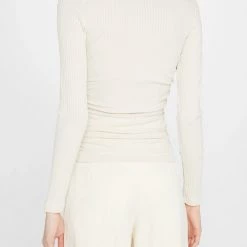 Jonathan Simkhai Alinea Melange Compact Rib Jersey Twist Top