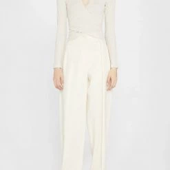 Jonathan Simkhai Alinea Melange Compact Rib Jersey Twist Top