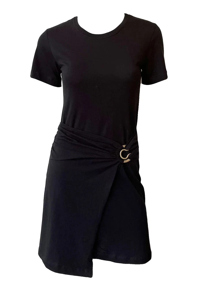 Jonathan Simkhai Levin Organic Cotton Jersey Draped Mini Dress 4 Jonathan Simkhai Levin Organic Cotton Jersey Draped Mini Dress