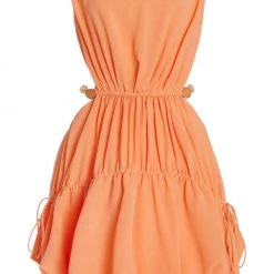 Jonathan Simkhai Dresses Romy Stone Macrame Cut Out Mini Dress