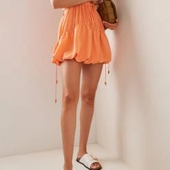 Jonathan Simkhai Dresses Romy Stone Macrame Cut Out Mini Dress