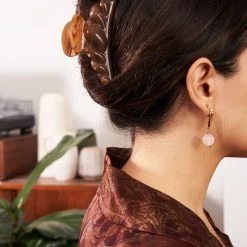 MLE Hair Accessories Croissant Claw Clip In Caramel