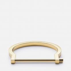 Miansai Modern Screw Cuff In Gold Jewelry