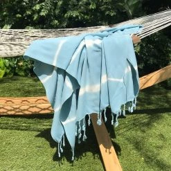 Slate + Salt HOME & GIFTS Tie Dye Turkish Towel In Sky
